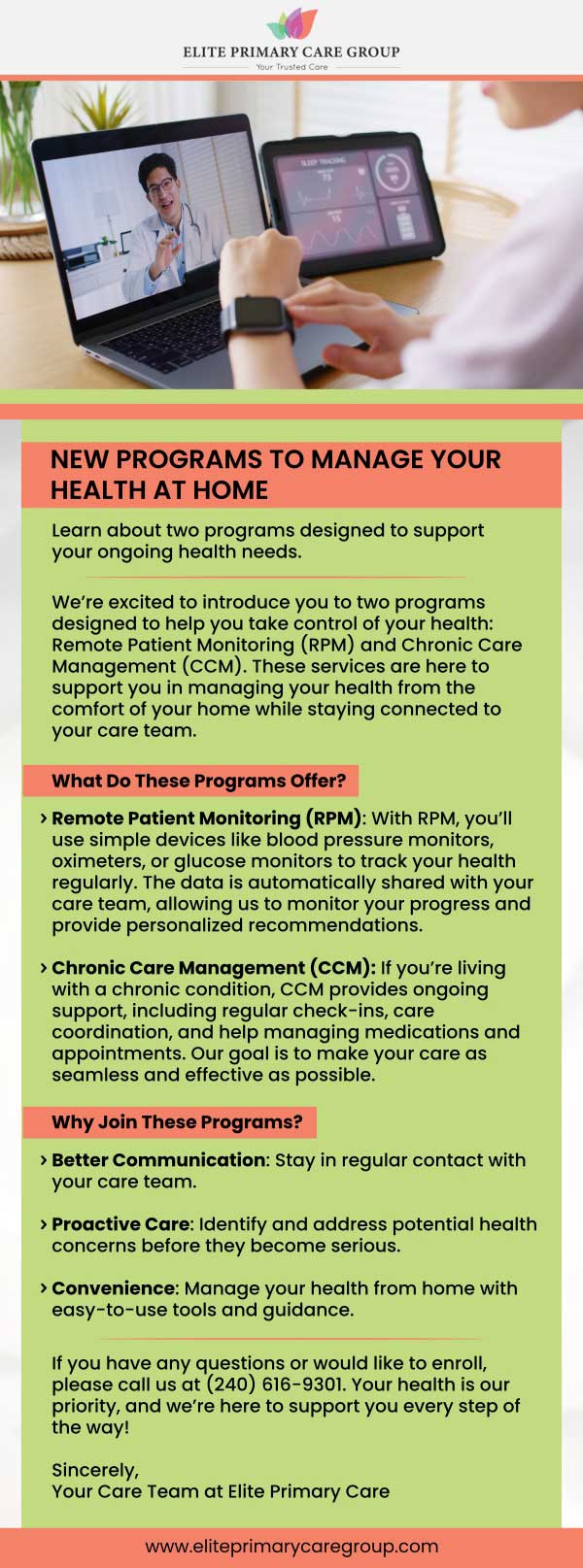New Programs to Manage Your Health at Home